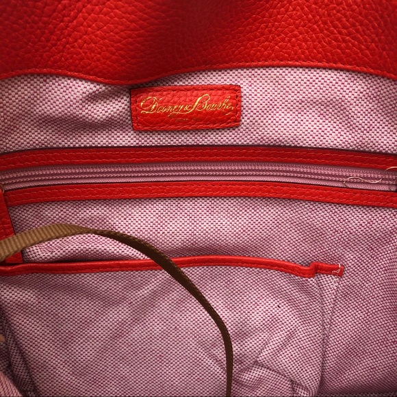 Dooney & Bourke Lg Logo Lock Pebbled Leather Bag - Picture 12 of 16